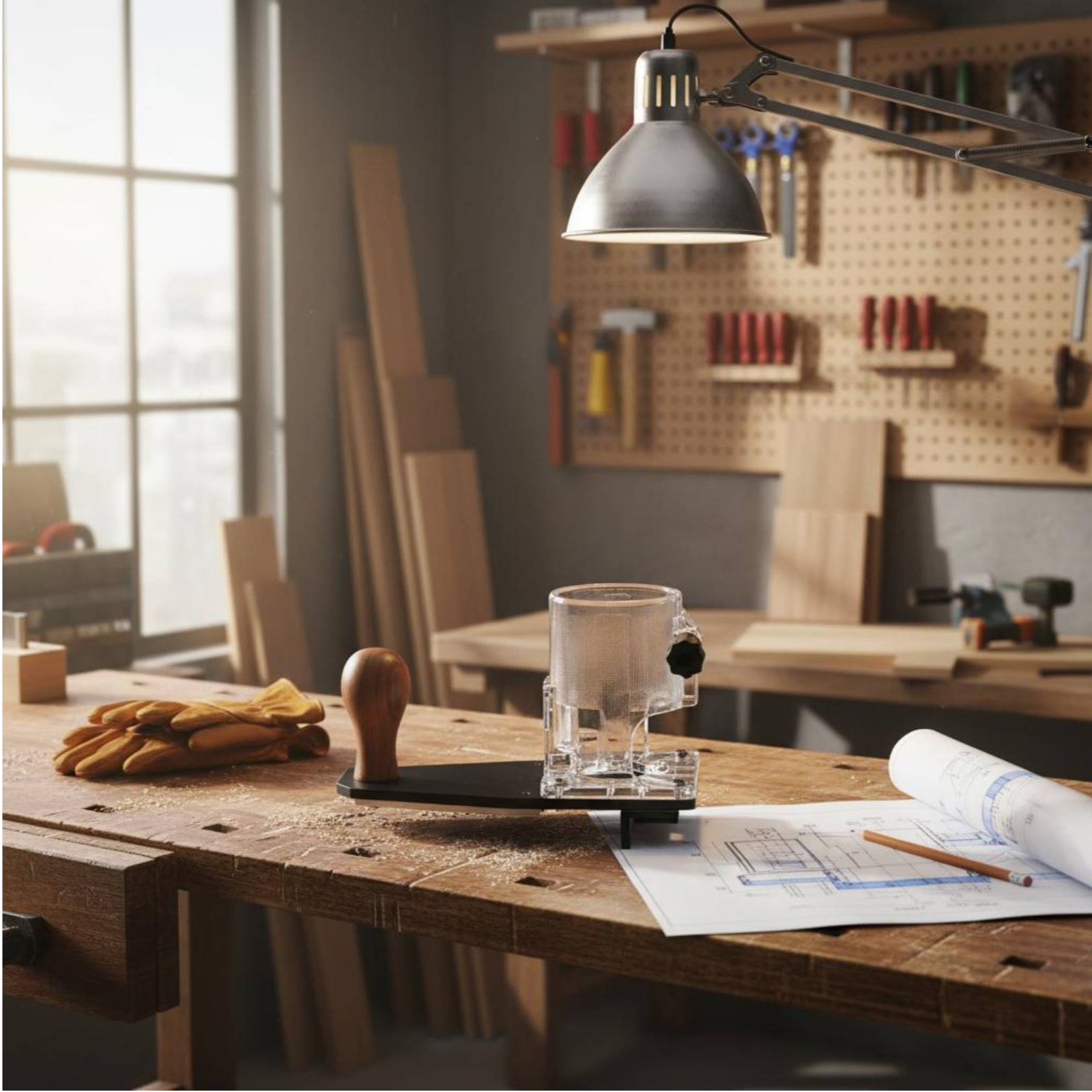 Woodworking Router - Border Trimming Base Long-Lasting Construction Round