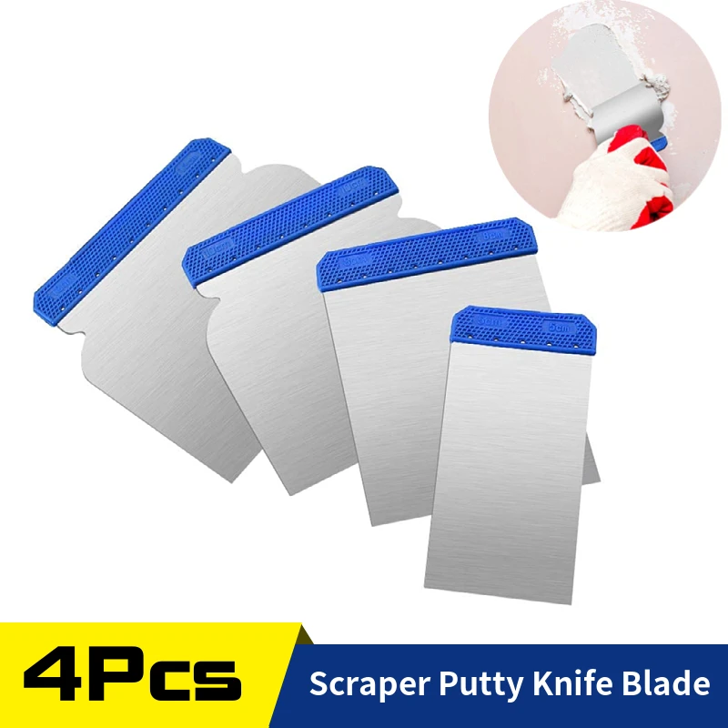 Card Scraper Steel - 4pcs/lot Scraper Putty Knife Blade Painting