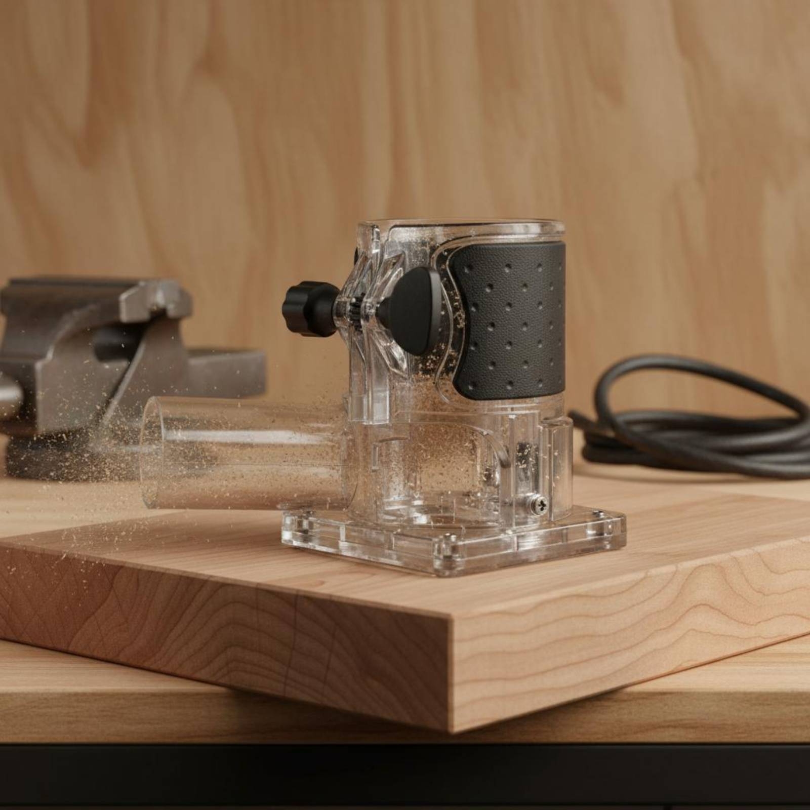 Transparent Router Dust Hood T - Woodworking Router review and price
