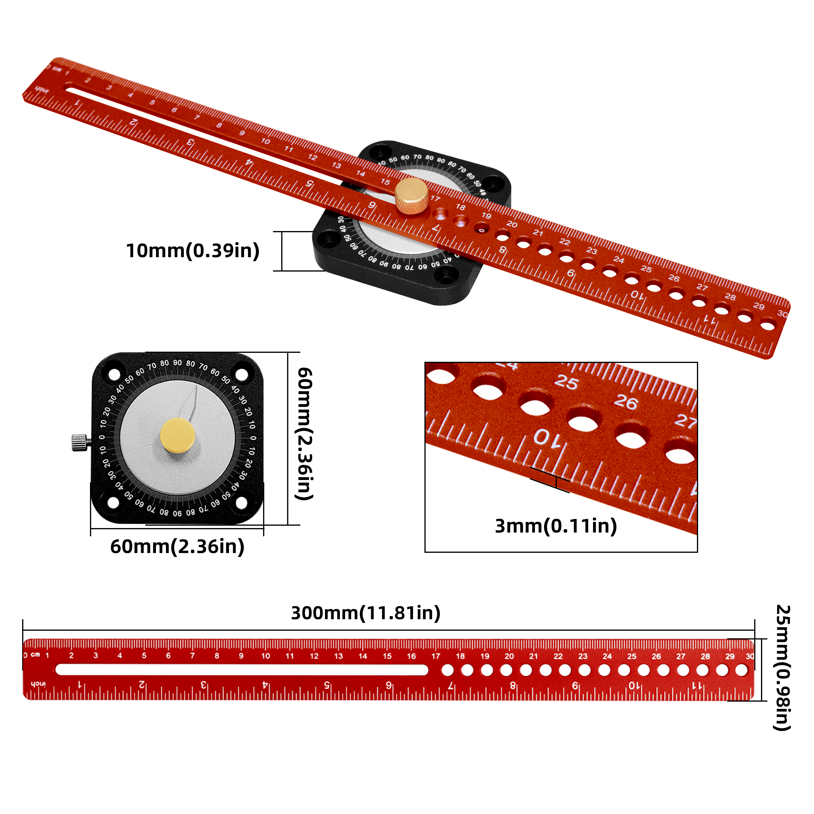 New Woodworking Scriber 360° P - Marking Gauge Tool review and price
