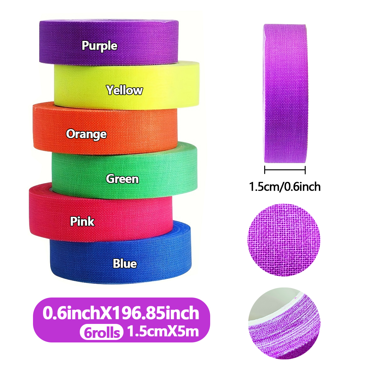 6-Pack Neon Fluorescent Tape S - Woodworking Uv Light review and price