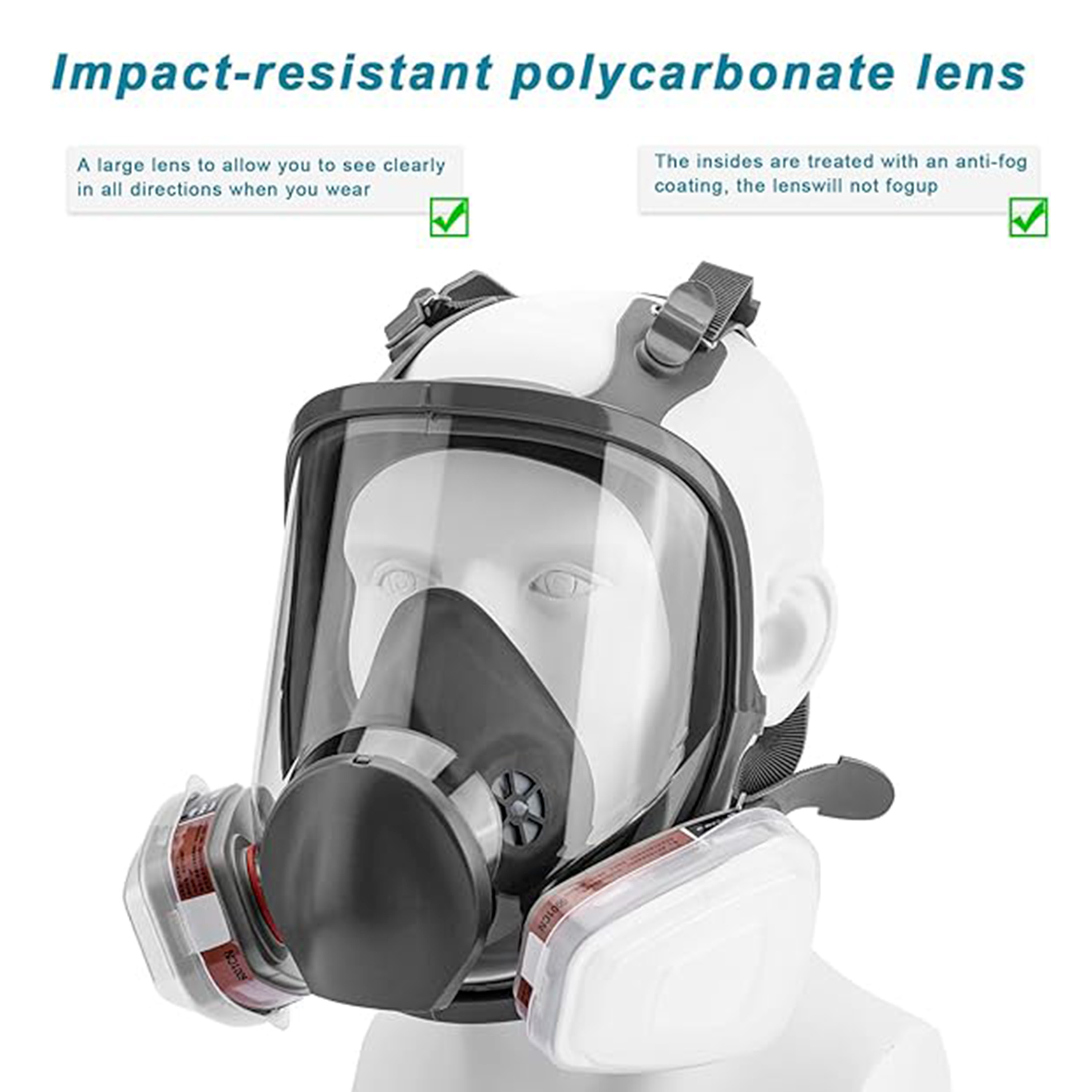 15-IN-1 6800 Gas Mask Full Fac - Woodworking Respirator review and price