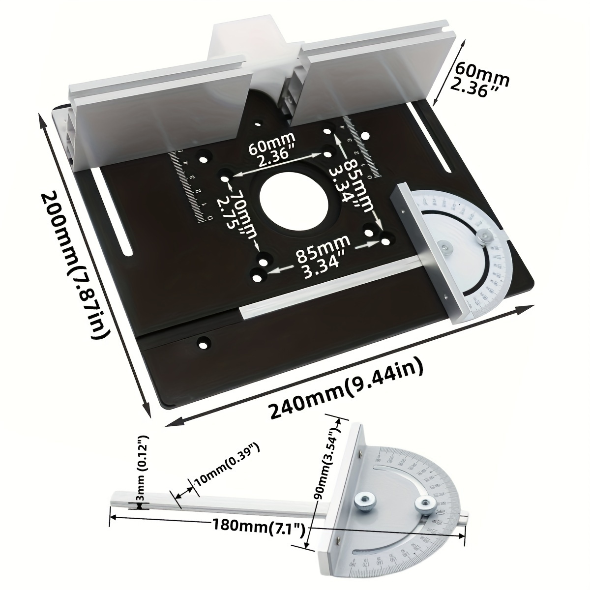 Aluminum Router Desktop Insert - Woodworking Router review and price