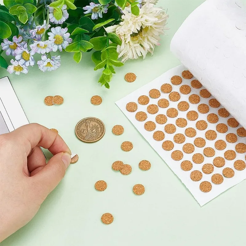 1400pcs Adhesive Cork Circles  - Woodworking Glue review and price