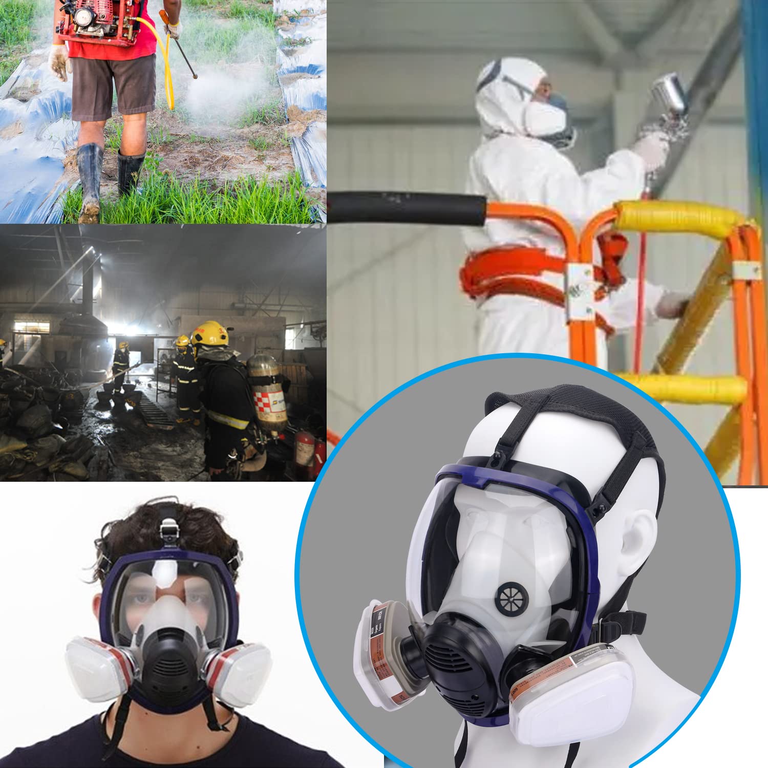 27 In 1 Full Face Large Size R - Woodworking Respirator review and price