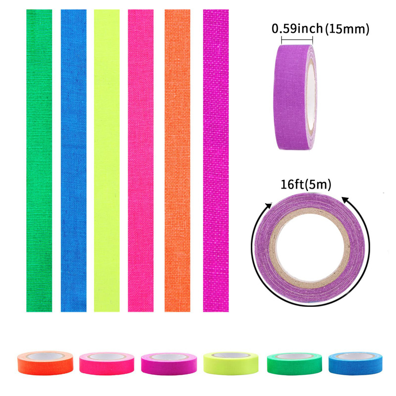 5Meter 6 Colors Neon Gaffer Cl - Woodworking Uv Light review and price
